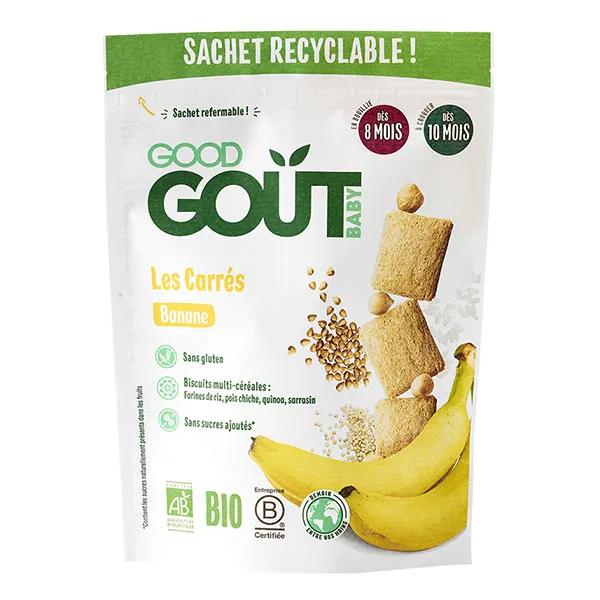 Good Goût Biscuits Carrés Banane +8m Bio 50 g