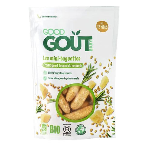 Good Goût Organic Mini Cheese and Rosemary Breadsticks +10m 70g