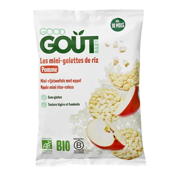 Good Goût Biscuits Mini-Galette de Riz à la Pomme +10m Bio 40g