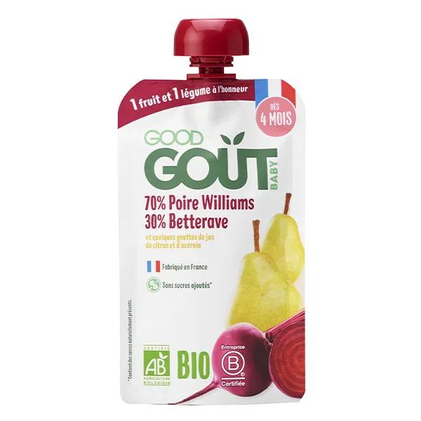Good Goût Compote pour bébé Poire Betterave (120 g)