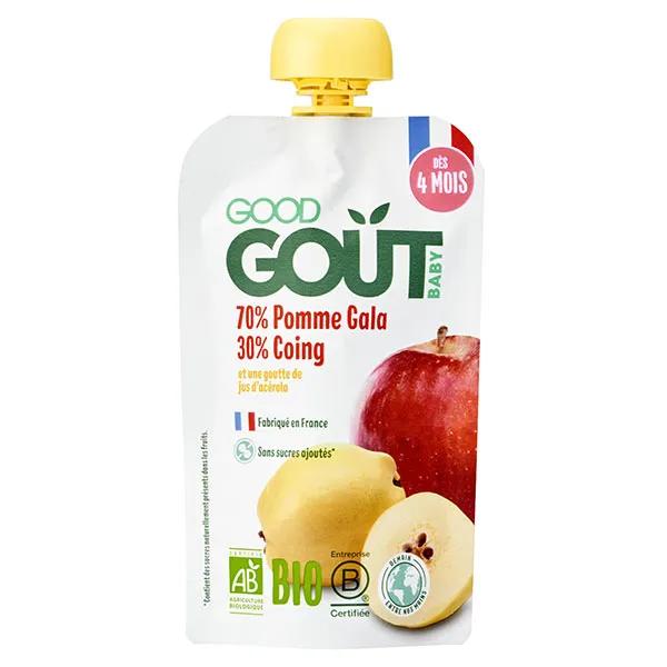 Good Goût gourde compote de fruits pomme coing +6 mois bio 120g