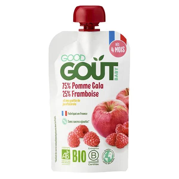 Good Goût Compote pour bébé Pomme Framboise 120 g