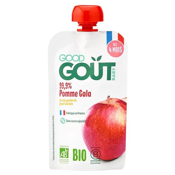 Good Goût Gourde Compote de Fruits Pomme Gala Bio +4m Bio 120g