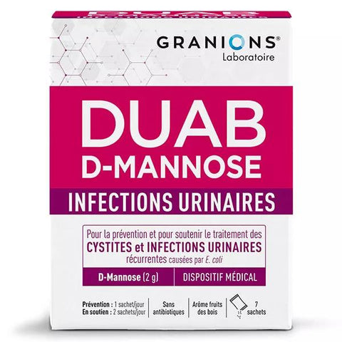 Granions Duab D-Mannose Infections Urinaires Cystites 7 sachets