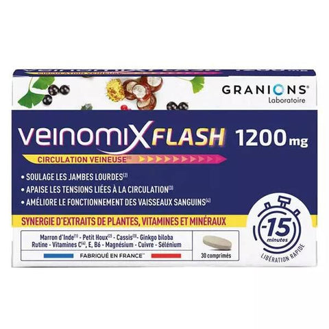 Granions Veinomix Flash 1200mg 30 tablets
