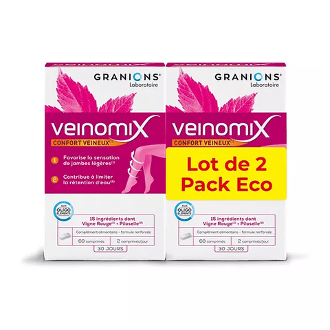Granions Veinomix Pack of 2 x 60 tablets