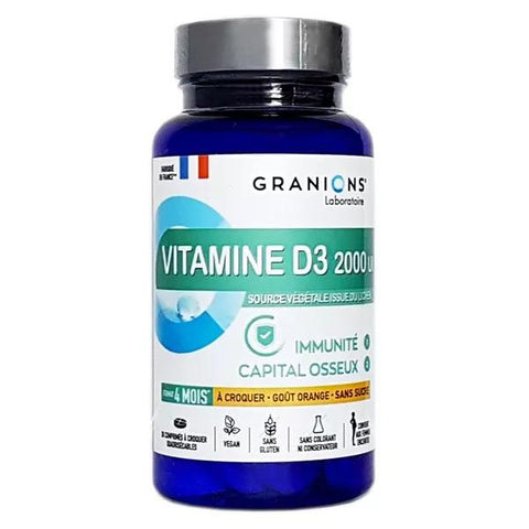 Granions Vitamin D3 2000IU 30 chewable tablets