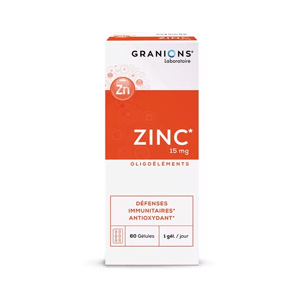 Granions Zinc 15mg 60 gélules