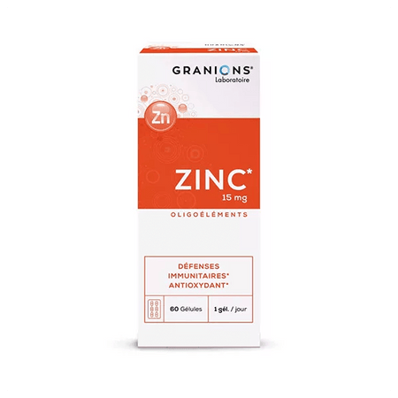 Granions Zinc 15mg 60 gélules