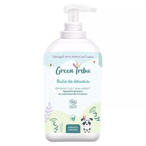 Green Tribu Bulle de Douceur Gel Lavant 2 en 1 Bio 500ml