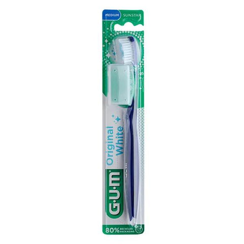 Gum Original White Compact Medium Toothbrush