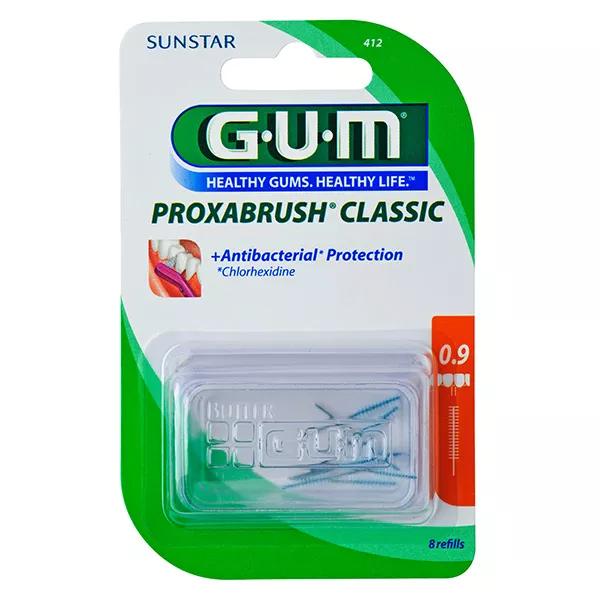 Gum Brossette Interdentaire Proxabrush Classic Recharges 0,9mm 8 unités