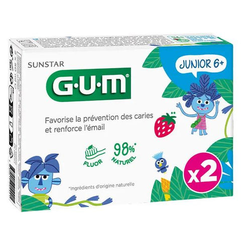 Gum Junior Toothpaste 2 x 50ml pack