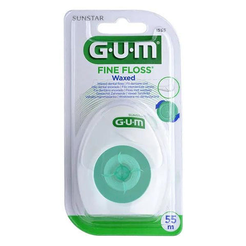 GUM Fine Floss waxed cylindrical dental floss