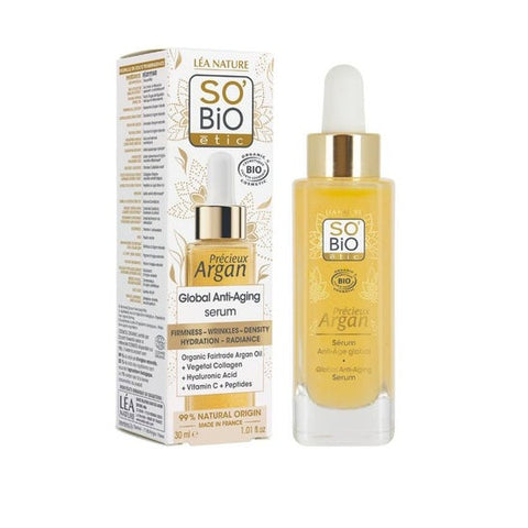 So'Bio Étic Sérum Facial Anti-âge Global Argan (30 ml)