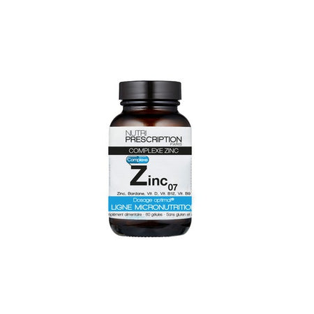 Nutriprescription Zinc07 Complexe Zinc 60 gélules