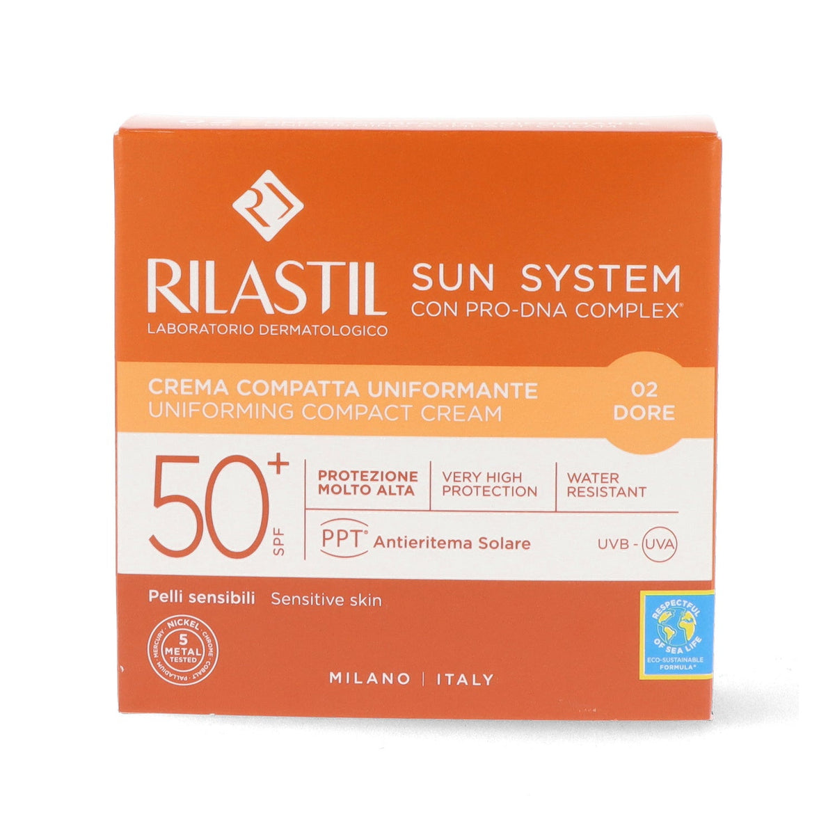 Rilastil Sun System Maquillage Compact Photoprotecteur 02 Doré SPF50+ 10g