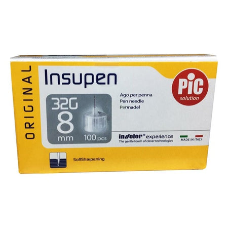 Pikdare Insupen Ou aiguilles 32G 8mm (100 pièces)