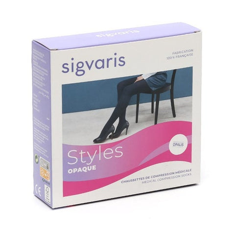 Sigvaris Ch/Sigv2 Styl Opaq Bleu Mar M N