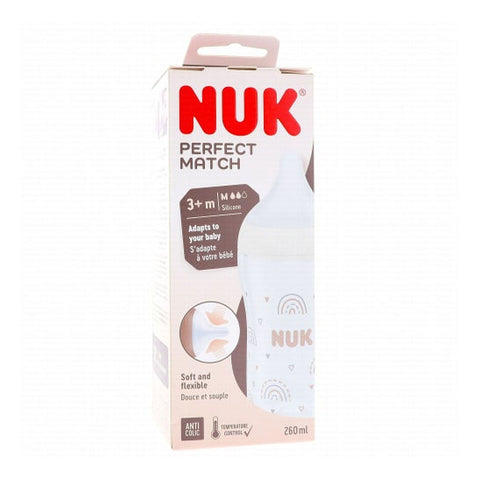 Nuk Perfect Match Silicone PP Baby Bottle 3+M Minnie 260 ml 1 unit