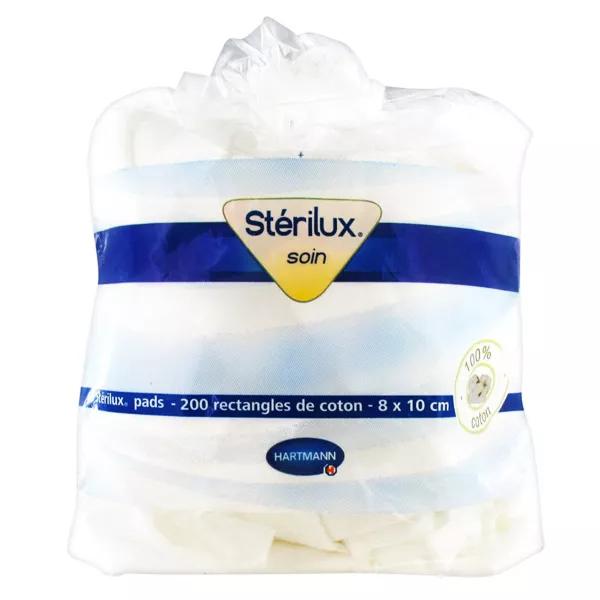 Hartmann Stérilux rectangles de coton 8x10cm (200 pièces)