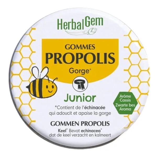 Herbalgem Propolis Gommes Bio arôme cassis Junior (45 g)