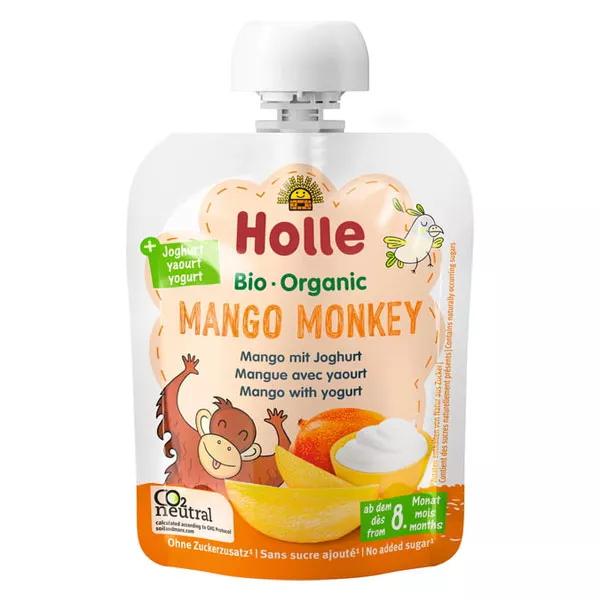 Holle Gourde Yaourt Mango Monkey Mangue +8 mois Bio 85g