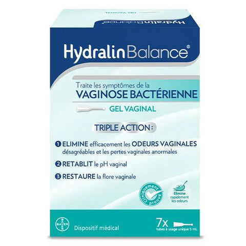 Hydralin Balance Vaginal Gel Against Bacterial Vaginosis Triple Action 7 tubes