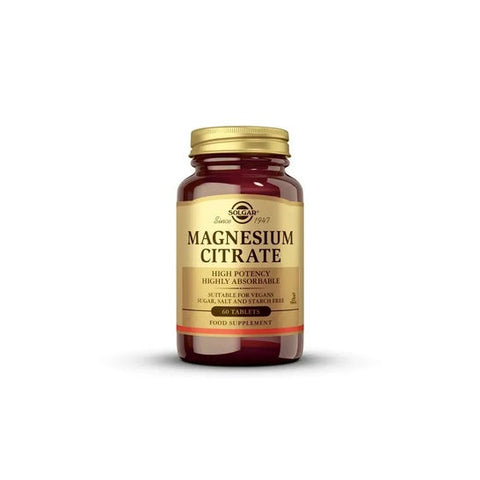 Solgar Magnésium Citrate 60 Comprimés