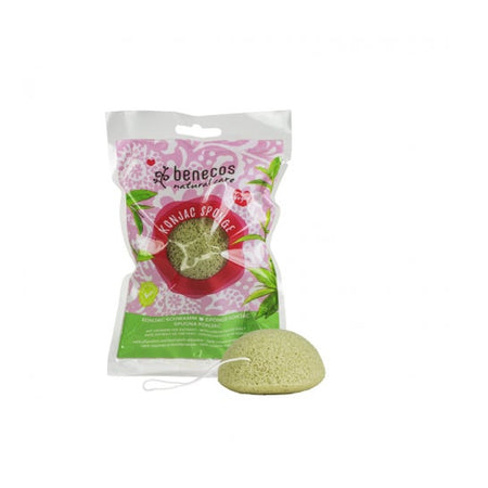 Benecos Konjac Eponge Thé Vert 1 pièce