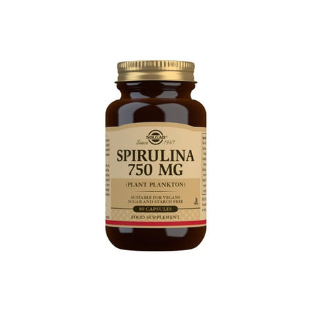 Solgar Spiruline végétarienne (80 gélules, 750 mg)