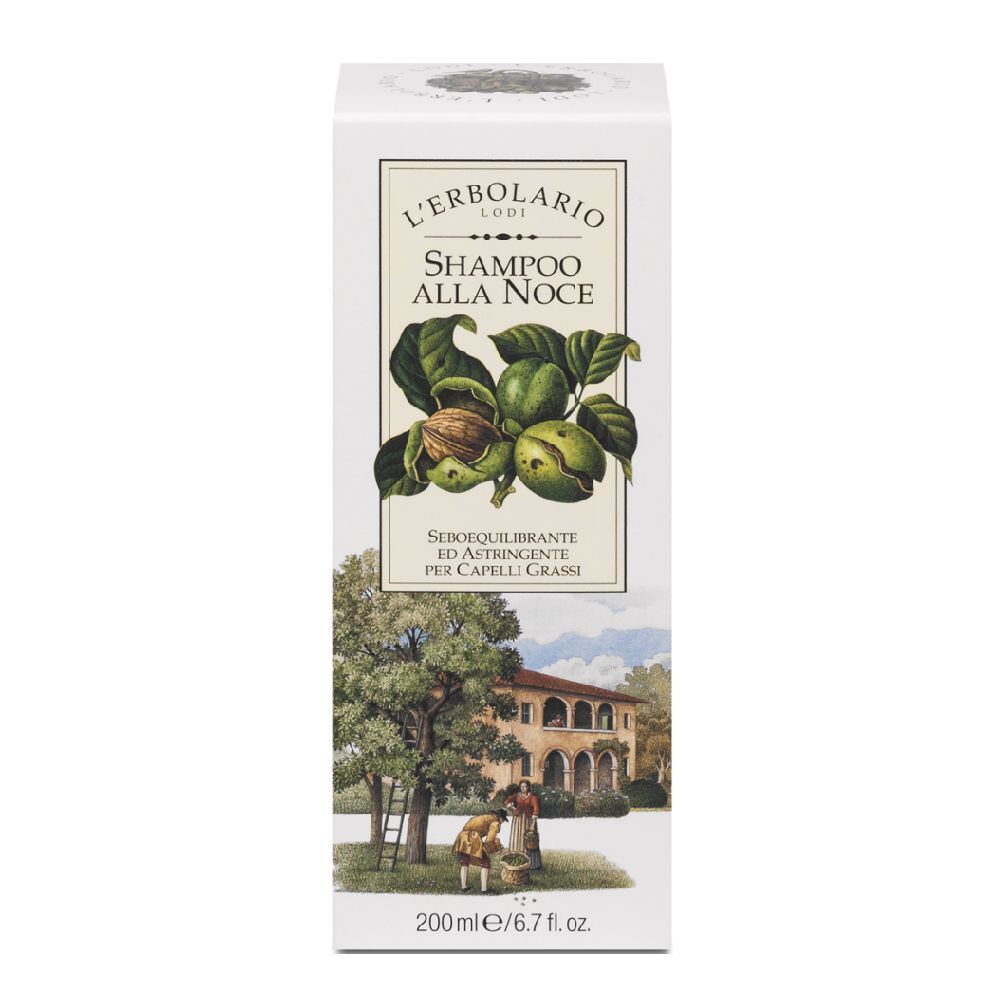 L'Erbolario WALNUSS shampoo pour cuir chevelu gras (200 ml)