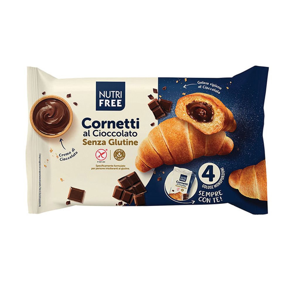 Nutri Free Croissants Cornetti Cioccolato sans gluten (4x60 g)