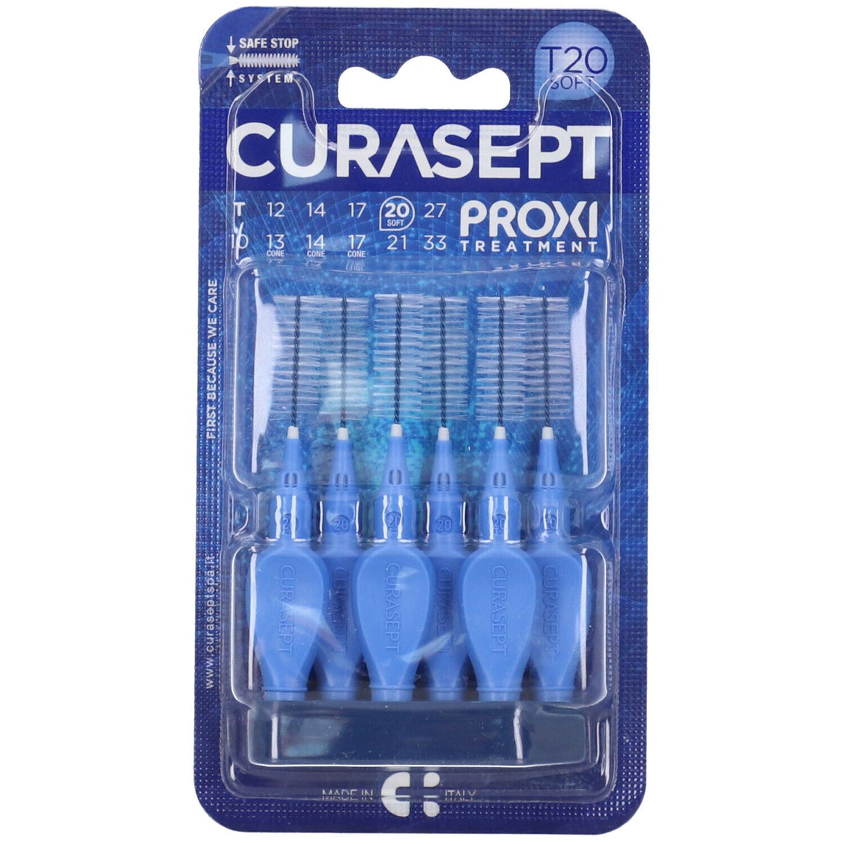 Curasept Proxi T20 Soft bleu (6 pièces)