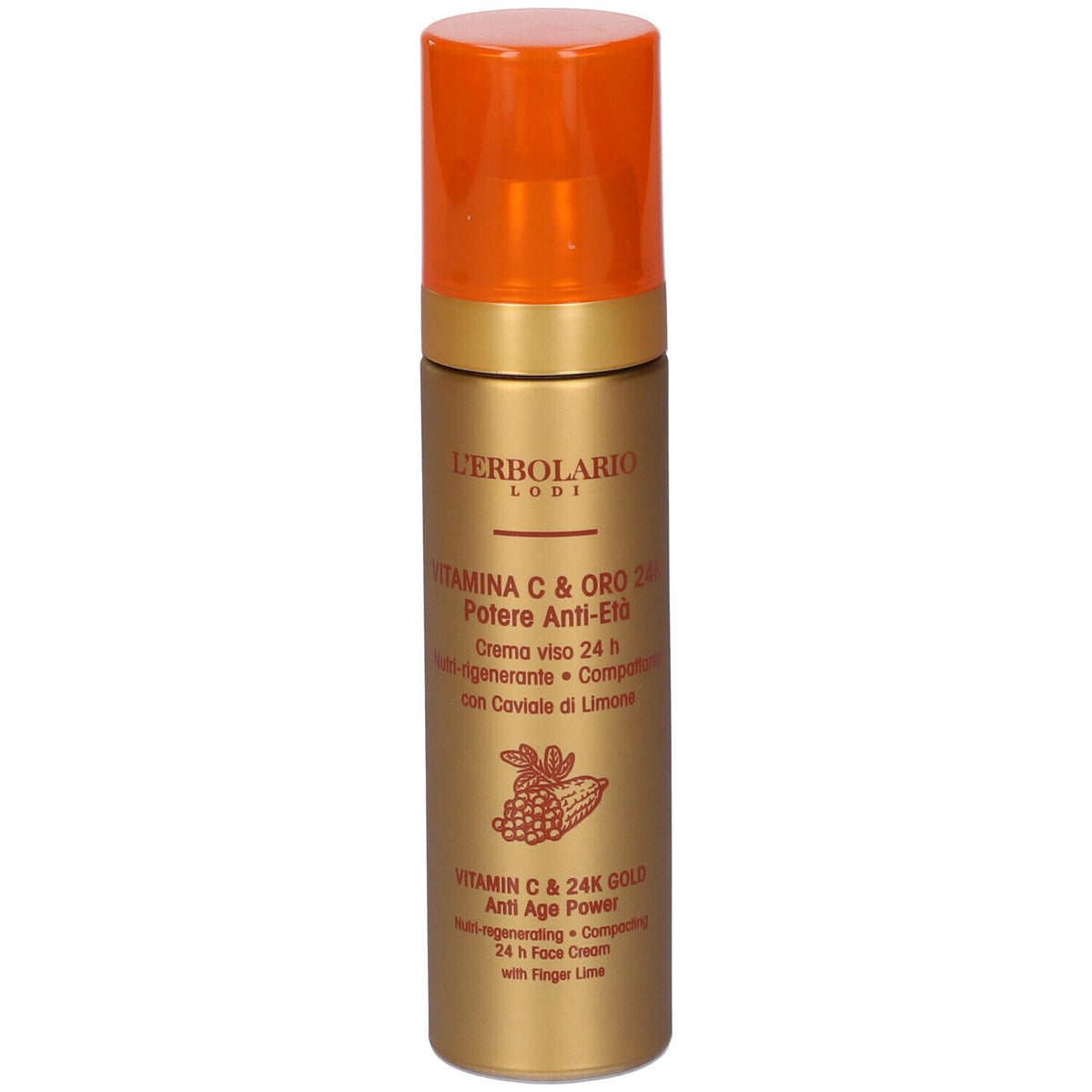 L'Erbolario VITAMIN C & 24K GOLD Anti-Aging 24h crème visage (50 ml)