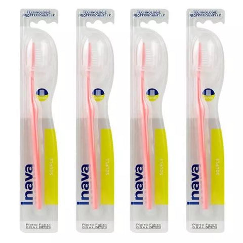 Inava 20/100 Soft Toothbrushes Pack of 4