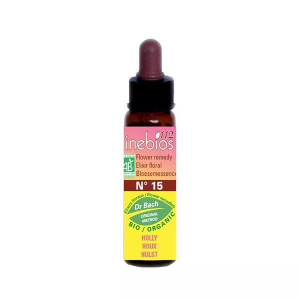 Inebios Fleur de Bach n°15 Holly - Houx Bio 10ml