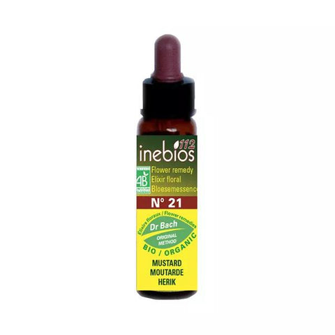 Inebios Fleur de Bach n°21 Mustard - Moutarde Bio 10ml