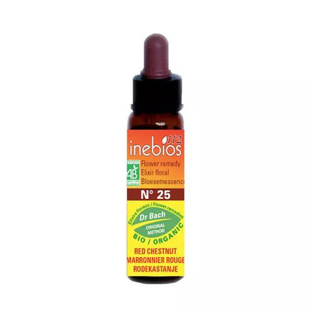 Inebios Fleur de Bach n°25 Red Chestnut - Marronnier Rouge Bio 10ml