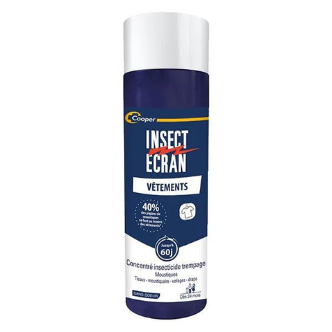 Insect Ecran Trempage vêtements et tissus Solution insecticide 200 ml