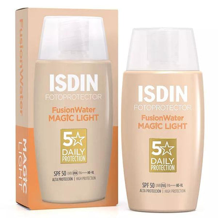 Isdin Fusion Water Color Light Crème Solaire Visage Teintée SPF50 50ml