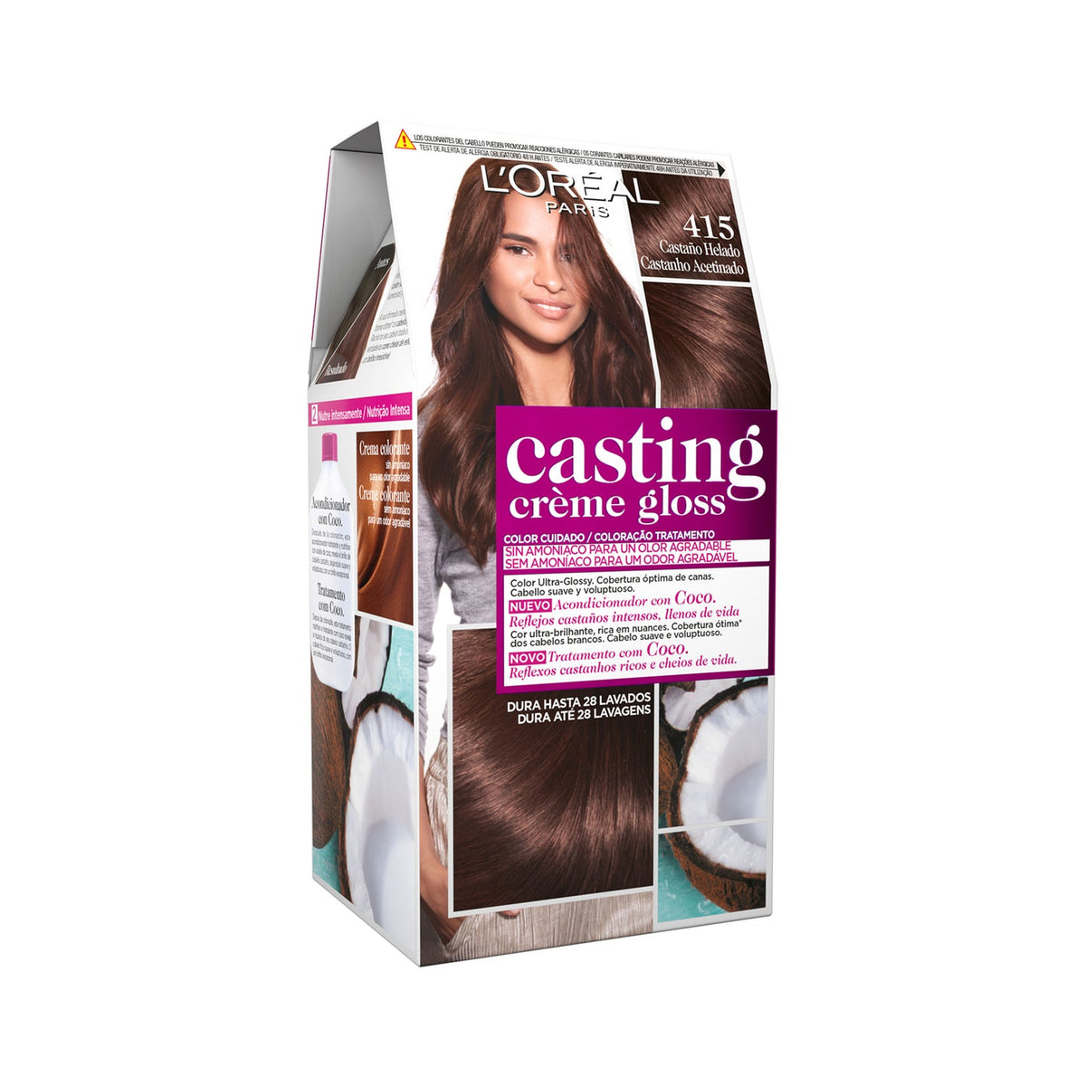 L'Oreal Casting Crème Gloss 415 Ice Brown (1 pièce)