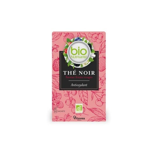 Nutrisanté Thé Noir Antioxydant Fruits Rouges Bio (20 sachets)