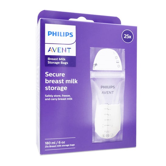 Avent Sachets de Conservation du Lait 180ml 25 sachets