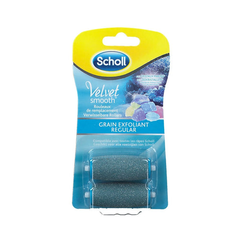 Scholl Velvet Smooth Grain Exfoliant Regular Rouleaux de Remplacement 2 Unités