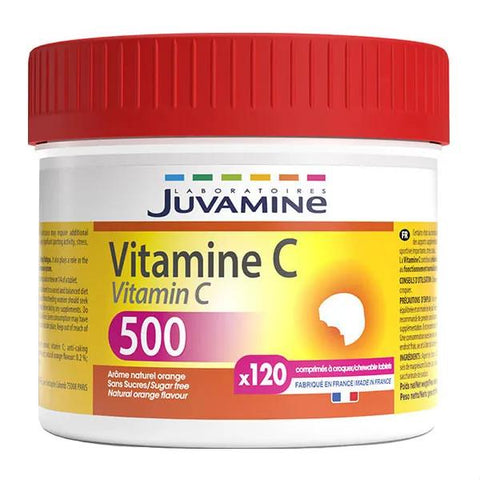 Juvamine Vitamine C 500 Format Familial 120 comprimés à croquer