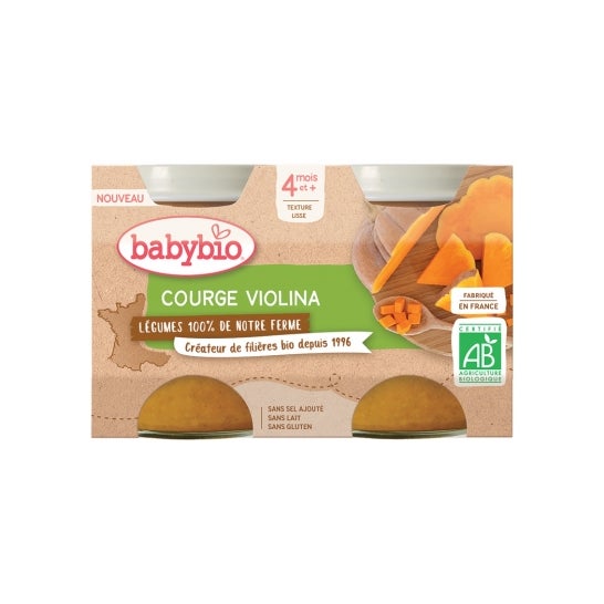 Babybio Petits Pots Courge Violina 2x130g
