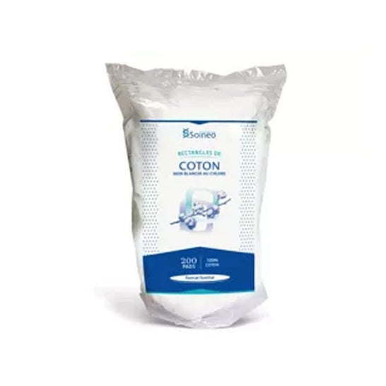 Soineo Rectangulaire Coton (200 pièces)