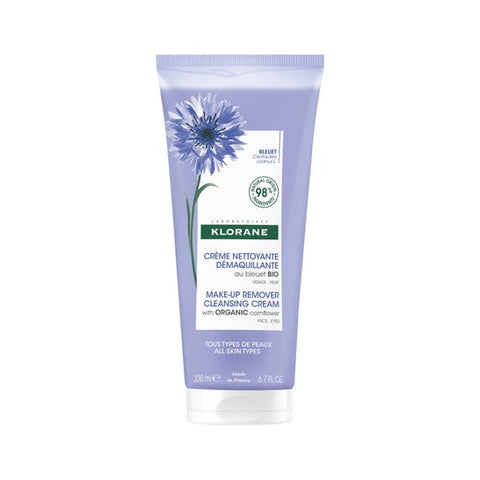Klorane Crème Nettoyante Démaquillante Bleuet Bio (200 ml)