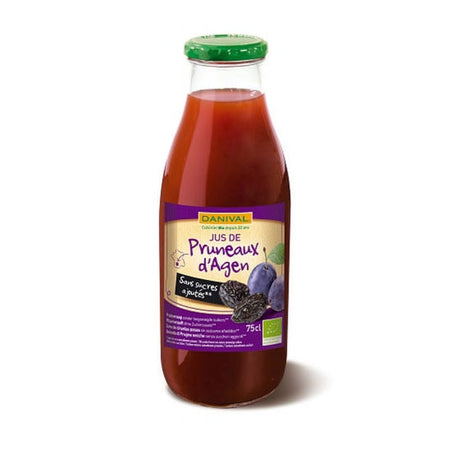 Danival Jus de Prune Sans Sucre Biologique 750 ml